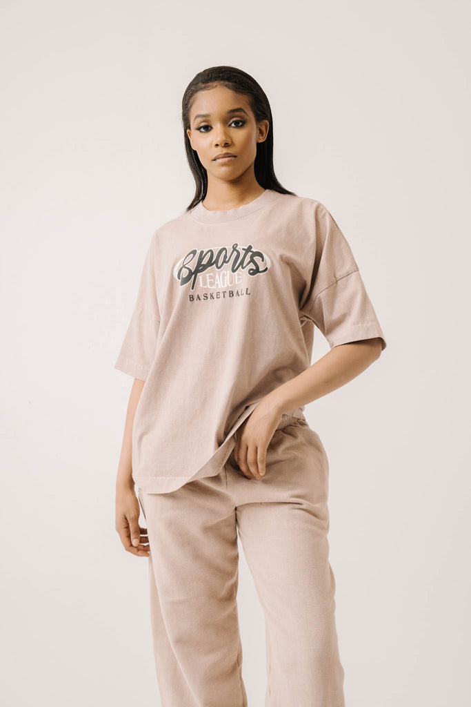 Sports League Biscuit Oversize Tee