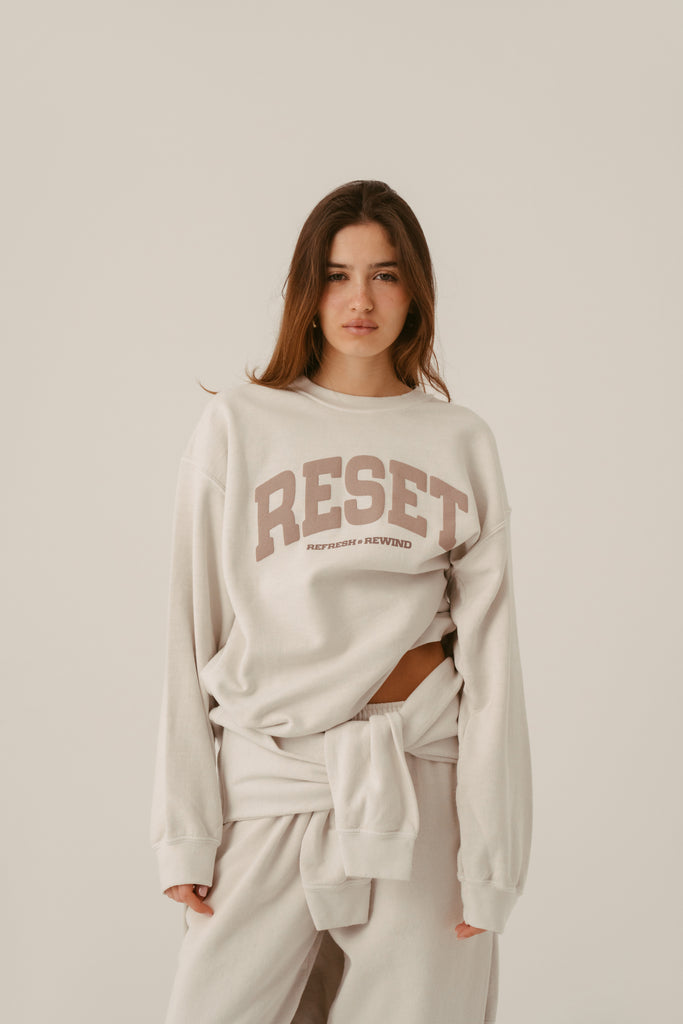 Reset Washed Off White Sweater