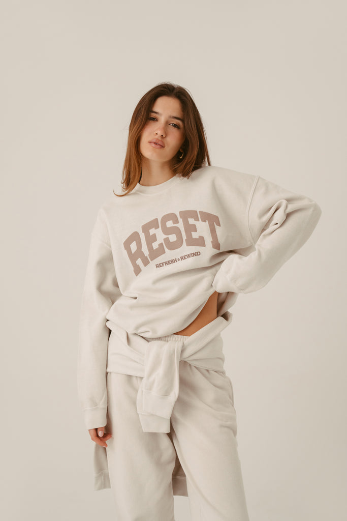 Reset Washed Off White Sweater