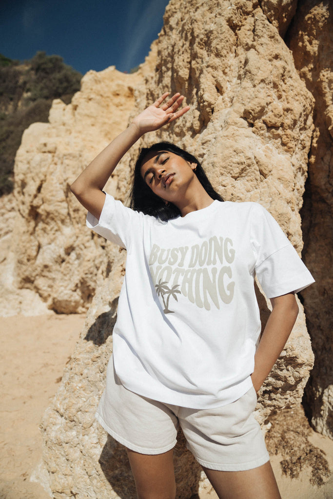Busy Doing Nothing Oversize Tee